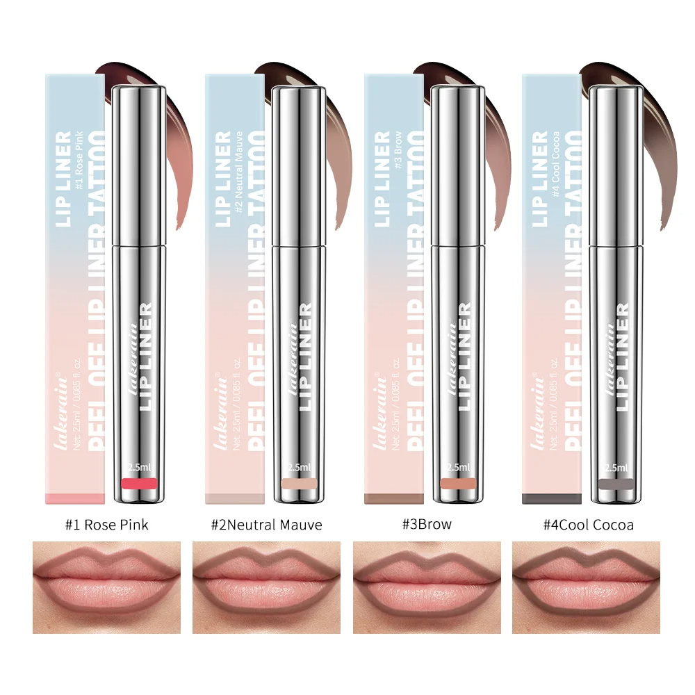 Matte Lip Tint Brown Contour Tear-off Lips Stain Cosmetic