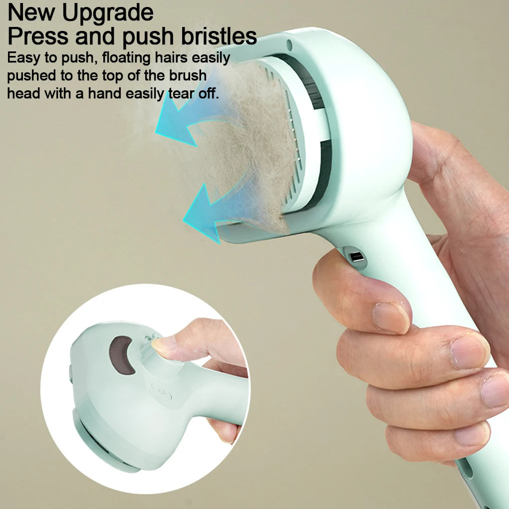 Steam Spray Dog Grooming Brush | Unique Steam Brush For Dogs | Luxury Grooming Brush Dog Steam Brush
