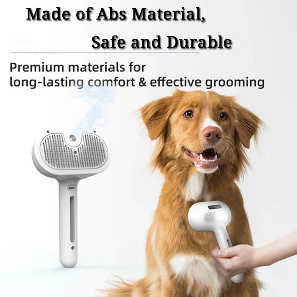 Steam Spray Dog Grooming Brush | Unique Steam Brush For Dogs | Luxury Grooming Brush Dog Steam Brush