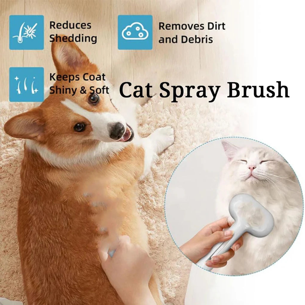 Steam Spray Dog Grooming Brush | Unique Steam Brush For Dogs | Luxury Grooming Brush Dog Steam Brush