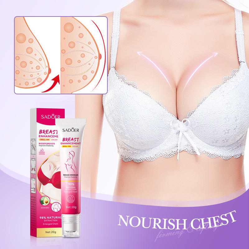 Hot Sale SADOER Natural Extract Breast Enhancement Cream Firming Lifting Breast Enlargement Cream